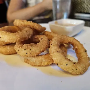 Calamari is fresh and super crunchy.