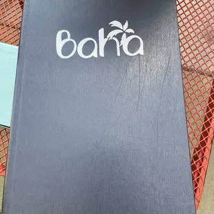 The cover of the menu