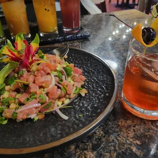 Cerviche &amp; Oaxaca old fashion