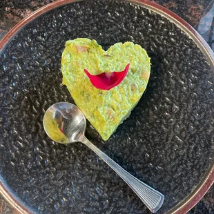 Heart shaped Guacamole