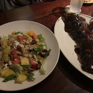 Tropical Fruit on Mixed Greens