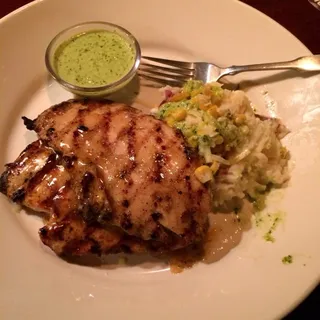 Grilled Chicken with Cilantro-Crema