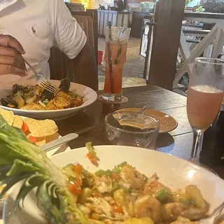 Caribbean Chicken & Shrimp Bowl