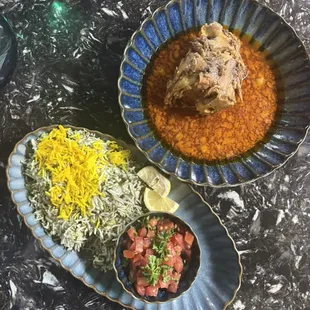 BAGHALI POLO WITH LAMB NECK
