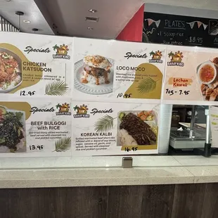 Special Order menu items