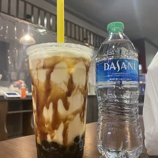 Brown sugar milk boba