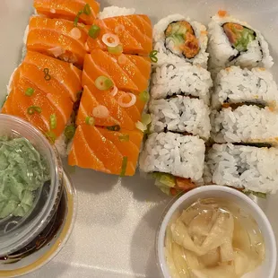 Sushi rolls to go. Delicious and fresh.