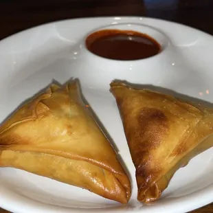 two pastries on a plate