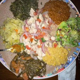 a plate of food