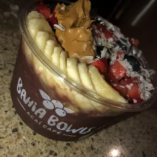 Acai Bowl with peanut butter