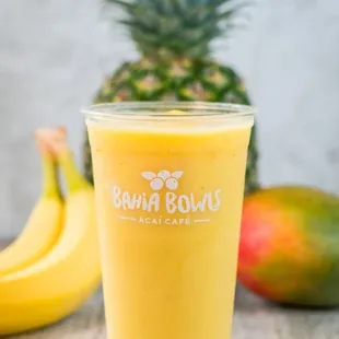  a pineapple and mango smoothie