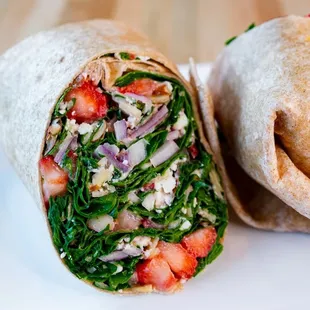 a burrito on a plate