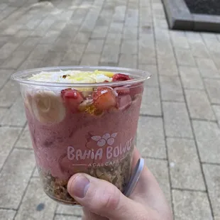 Very satisfying and filling. A large bowl is definitely a meal on its own!