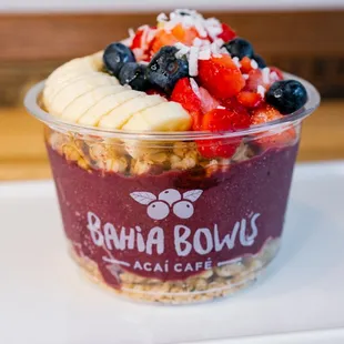 a bowl of fruit and yogurt