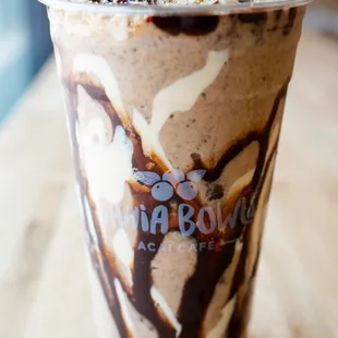 a cup of coffee on a table