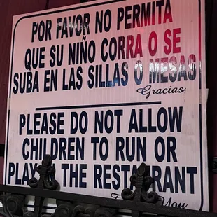 a sign on the outside of a restaurant