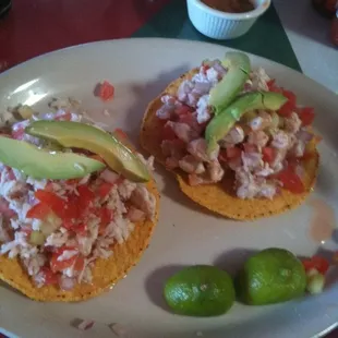 Ceviche tostadas