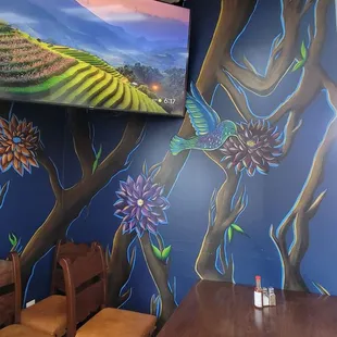 Beautiful murals on their walls