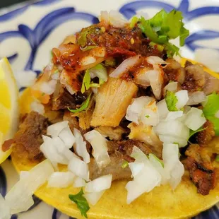 Small carnitas taco $3.50.  The carnitas is crisp yet moist.
