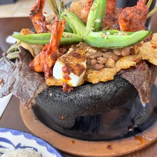 Steak,shrimp, chicken