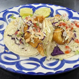 Fish tacos Baja style
