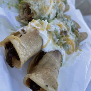 Rolled tacos. Legit.