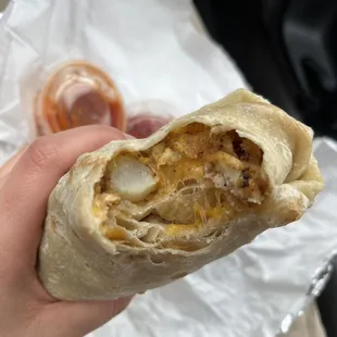 Potato breakfast burrito