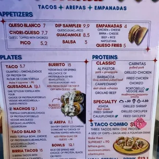 menu, sushi and sashimi