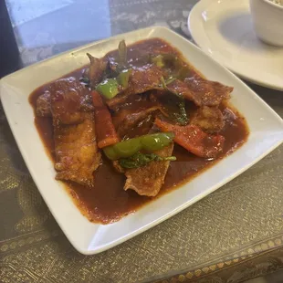 Red curry fish