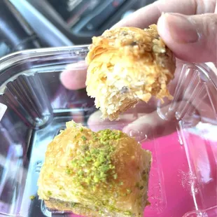 Grab a sweet like baklava on the way out. They had lots of pastries available too.