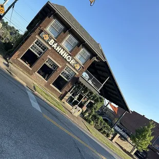 outside