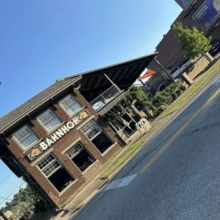 outside