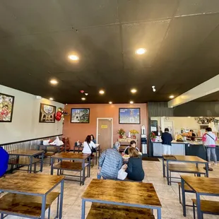 Spacious dining area.