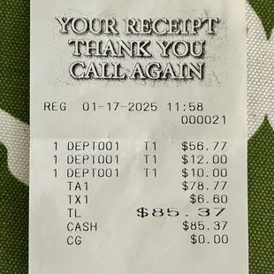 Price for 2.8 pounds of lechon ($56.77), medium cup of lechon kawali ($12.00) and container of mango atchara ($10.00)