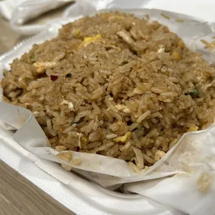 Coconut fried rice with chicken (carryout)