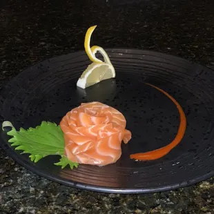 Salmon sashimi