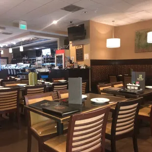 Part of the dining area with Sushi Bar.