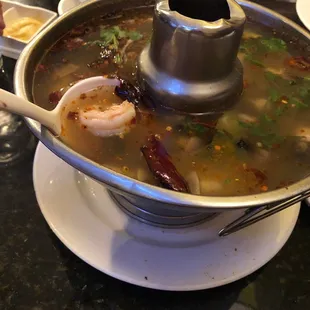 Tom yum shrimp spicy soup