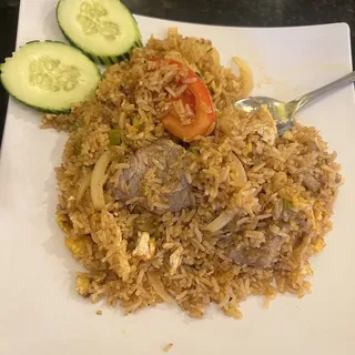 Spicy Fried Rice with Combination Meat
