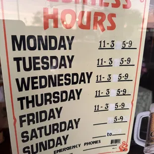 Business hours