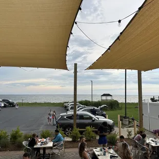 View from the outside deck