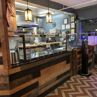 Interior of restaurant