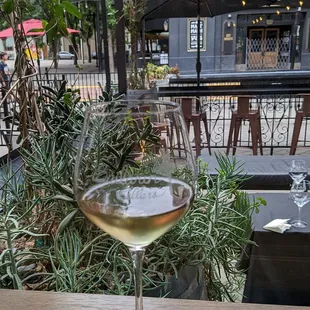 Enjoying a 2021 Indian Springs Ranch Sauvignon Blanc on a warm Saturday before the labor day crowd.