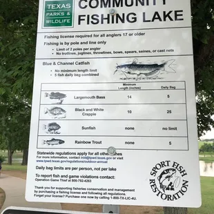 Fishing regulations