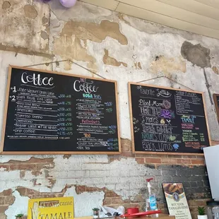 Daily menu board. Updated with specials.