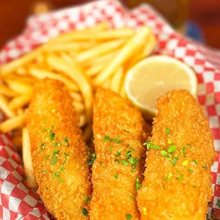 seafood, fish and chips, fish, food