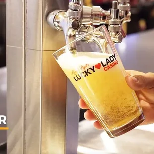 Ice-Cold Beer on Tap: Refreshing, crisp, and perfectly chilled. The ideal pour to elevate any meal!