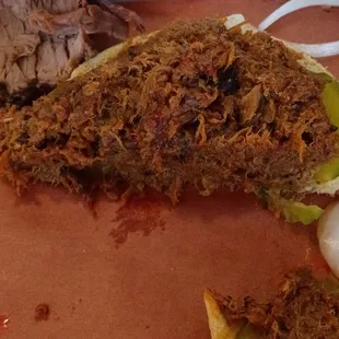 Looks nothing like brisket there&apos;s a piece of brisket behind it it looks nothing nothing like it