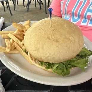 Hamburger with HOMEMADE bun