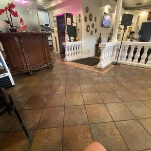 a view of the dining room